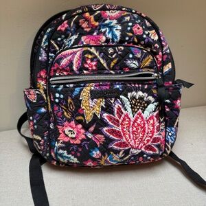Vera Bradley Iconic Small Backpack Foxwood Pattern